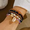 Bohemian Seashell & Rice Bead Bracelet Set for Beach, Vacation, Party 