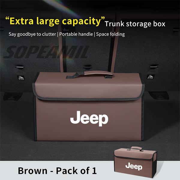 Car Trunk Organizing And Storage Box For Jeep Cherokee Compass Patriot Renegade Trail-Hawk Wrangler JK TJ SRT Auto Accessories