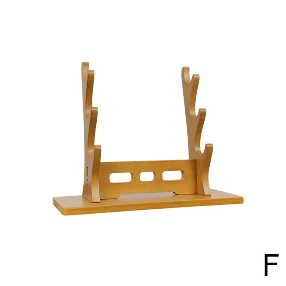 Stand Wooden Katana Storage Shelf Support Holder Samurai Rack Decoration Real size Sword Display Organizer Japanese Room Ka M0B3