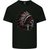 Indian Skull Headdress Biker Motorcycle Unisexs Light Cotton TShirt