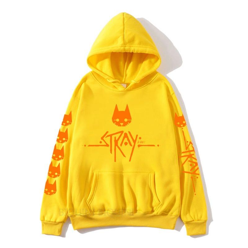 Stray Game Cartoon Print New Hoodies Women Men Long Sleeve Hooded Sweatshirts Unisex Casual Y2K Street Fashion Pullover Clothing