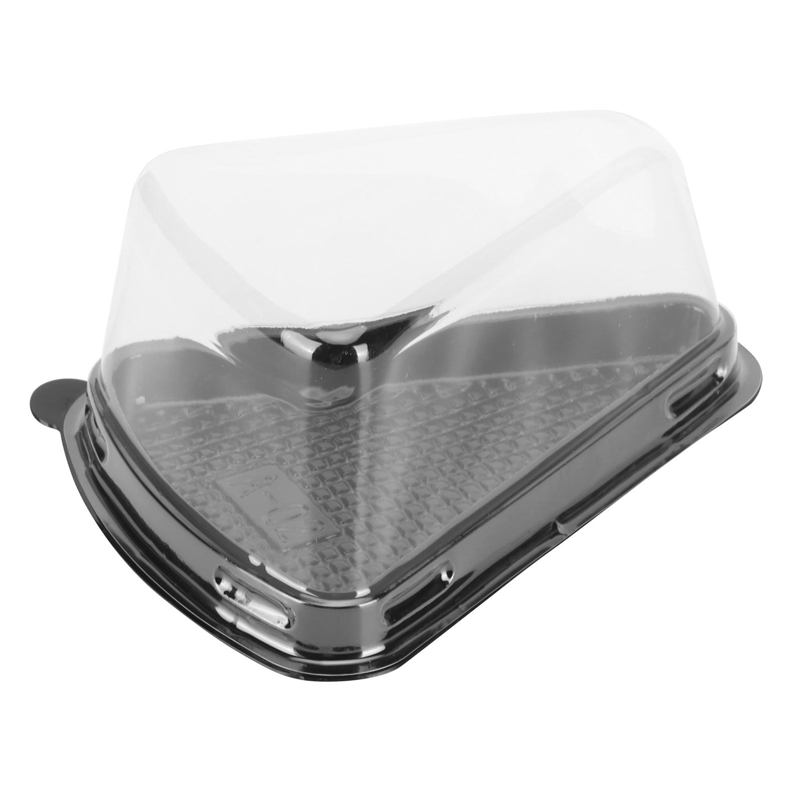 100Pcs Plastic Packing Box Triangular Cake Box Container for Pastry Bakery Dessert