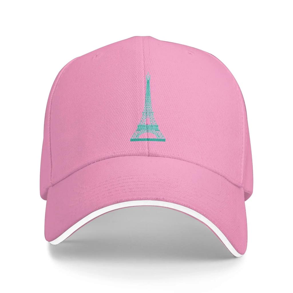Sommer Paris Grün Eiffelturm Muster Baseballkappe Outdoor Sport Streetwear Druck Hip Hop Hüte Unisex Unisex Hochwertige Kappen