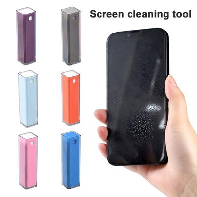15ML Screen Cleaner Spray Bottle Microfiber Cloth Streak-free Cleaning Screen Cleaner for Phones Tablets Laptops