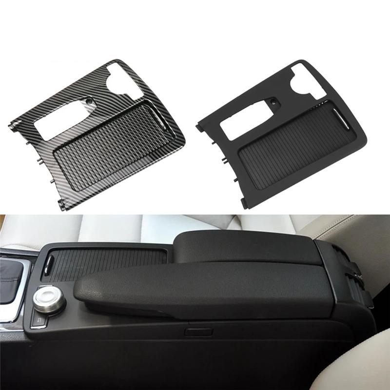 A03E-Central Console Drink Cup Holder Cover Storage Box Lid Roller Blinds For Mercedes Benz W204 C C180 C200 C220 E W207