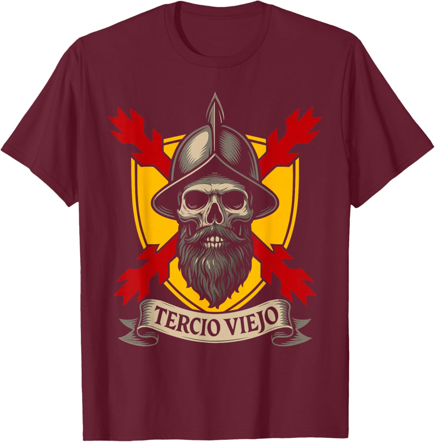 Tercio Viejo Don Blas De Lezo Infantería España Tercios Camiseta Tshirt Short Sleeve Casual 100 Cotton Shift S