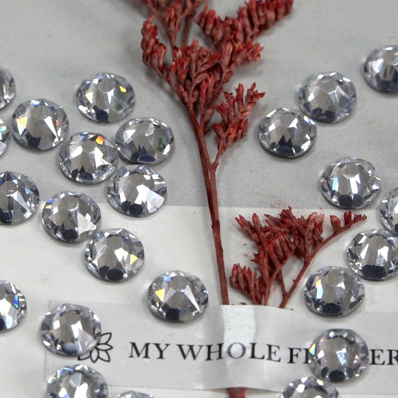 Multi-size Crystal Nail Rhinestones Flat Bottom Crystal Clear Diamond Gems DIY Nail Art Decorations Strass Stones