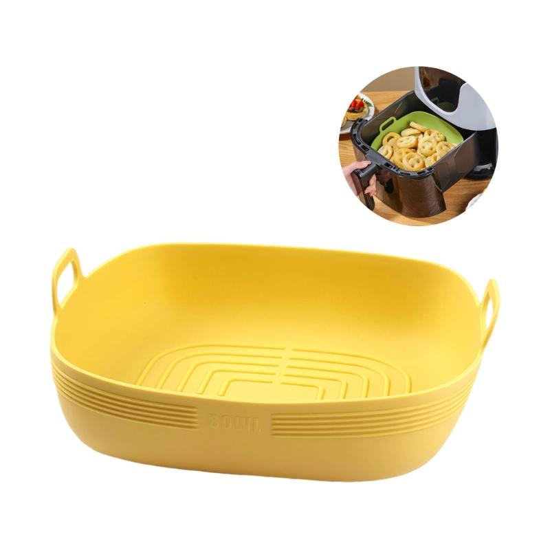 Durable Silicone Cooking Bowl For Air Fryers Ovens And Microwaves Nonstick Fronts Ensures Hassle Releases Cleaning