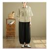 DIMANAF 2026 Women Plus Size New Summer Blouse Shirt Short Sleeve Casual Loose Lady Tops Shirts Cotton Button