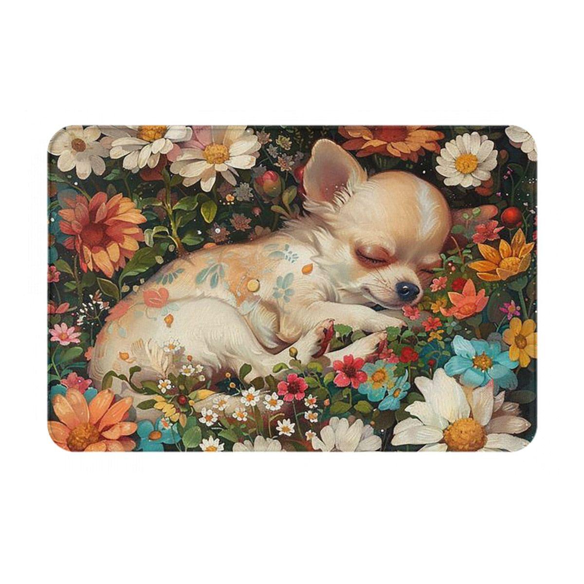 Chihuahua Hond Antislip Deurmat Vloermat Slijtvast Tapijt Kleed voor Keuken Entree Huis Badkamer Woonkamer Voetmat Matten 60x40 cm
