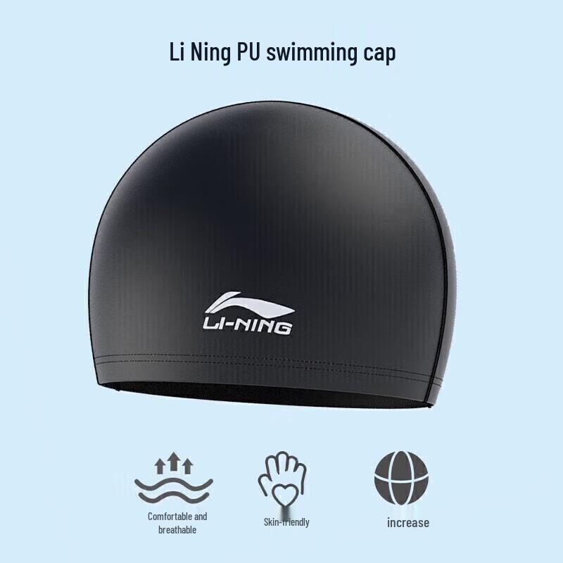 Li-Ning Touca de Natação Unisex com Revestimento de PU