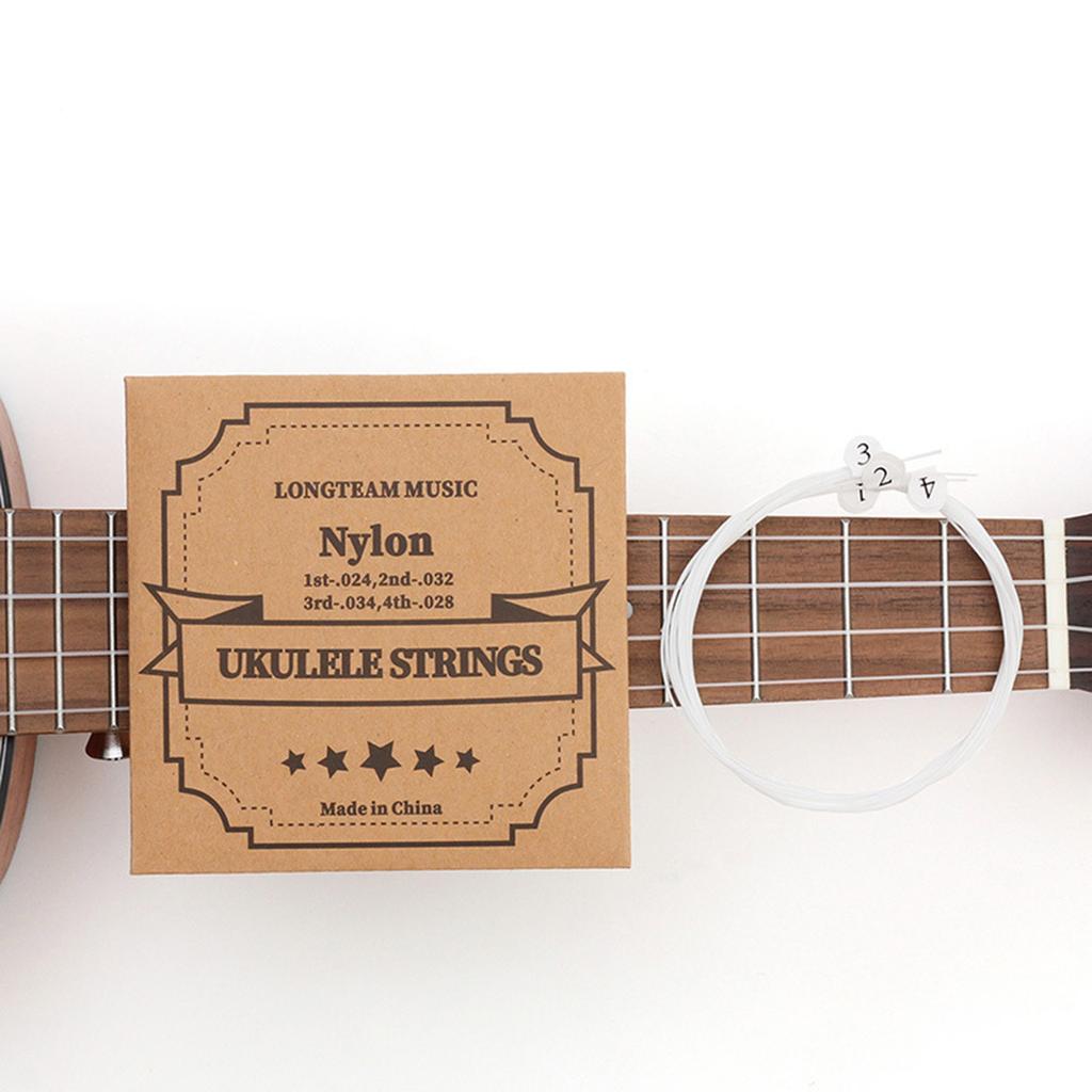 4Pcs Nylon Strings Universal Ukulele String Replacement for 21in 23in 26in Ukuleles Musical Instruments and Equipment