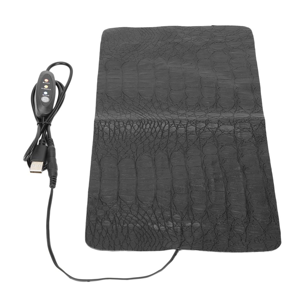 USB Reptile AntiScratch Heating Pad Waterproof Heat Mat for Reptiles Tortoise Lizard(Large )