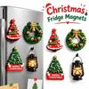 Christmas Theme Fridge Magnet 3D Relief 3D Refrigerator Stickers Refrigerator Magnet  Kitchen Decor