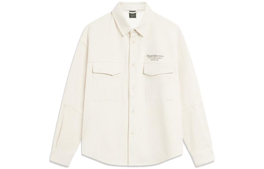 Li Ning Jackets Men's Ecru Lapel Moderate Other AFDT689-5