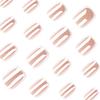 Shiny European & American Nude French White Edge Wearable Nail Art Tips