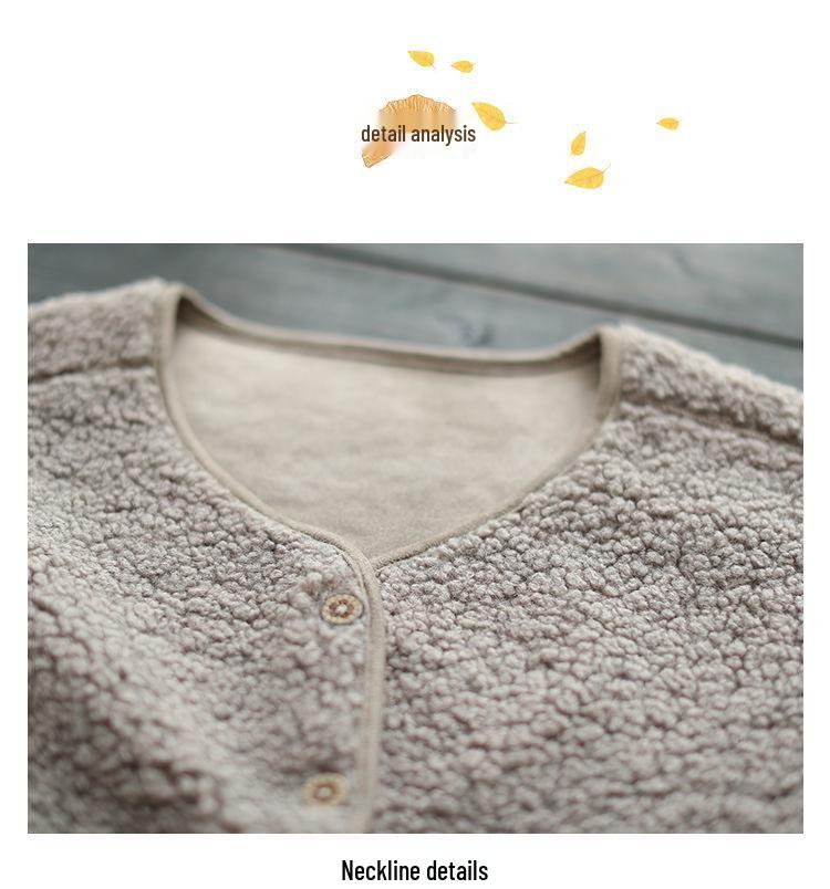 Women's Mid-Length Faux Lamb Wool Vest - Autumn/Winter Fashion Versatile Coat