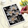 5D DIY Frameless Pearl Painting Daisy Pattern Painting Kit, Suitable for Home Living Room Bedroom and Other Wall Decoration Art Paintings