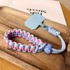 Neues Reise-Handy-Lanyard Verstellbares Handgelenk Kurz Reine Handgefertigte Geflochtene Einfache Diebstahlsicherung Fall Farbabstimmung Kräftiger Solider Metallischer Starker Clip-on