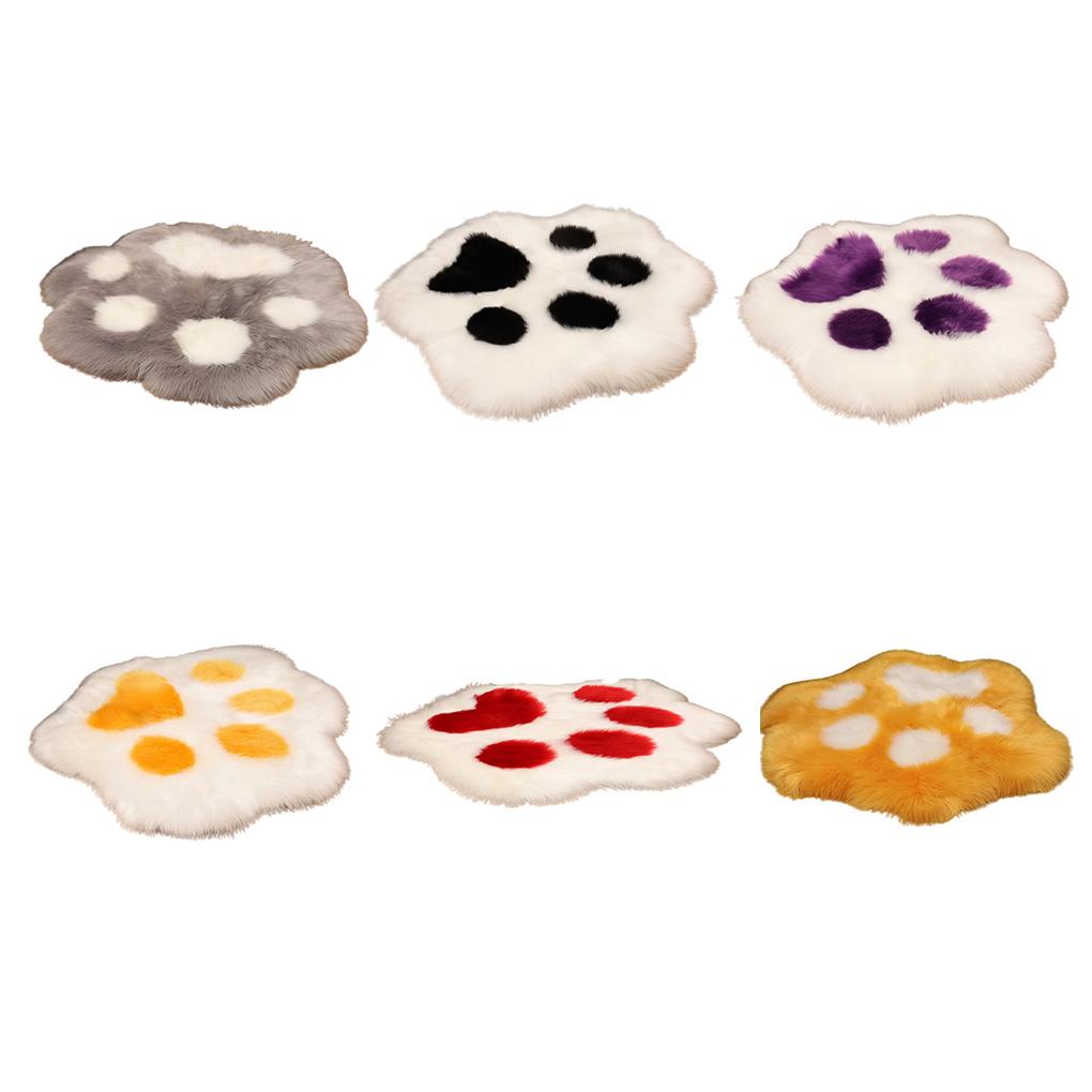 Bedroom Carpet Cartoon Animal Paw Bedside Sofa Irregular Area Rug Door Washable Floor Mat for Household Hotel Accessories