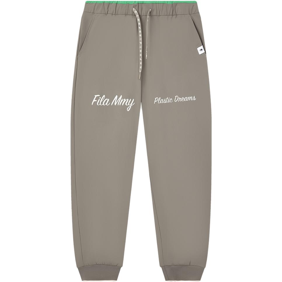 FILA Fleece Woven Long Pants Fashion Loose Trendy Sports Casual Pants Men bottoms Limestone-Gray F11M333803F-GY