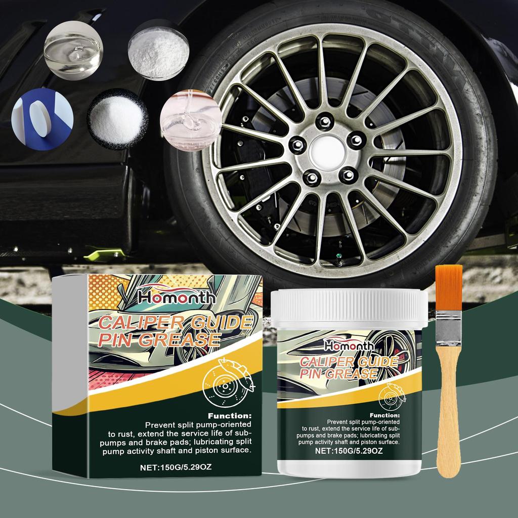 Homonth Automotive Brake Caliper Grease Silicone-based Lubricant Caliper Anti-Seize Maintenance Grease