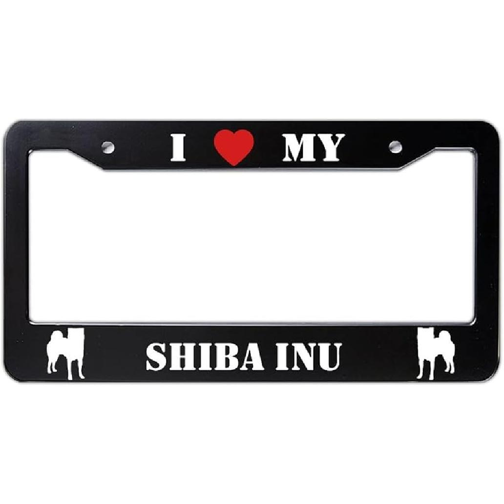 

Алюминиевая рамка для номерного знака «Аляскинский маламут» Я люблю своего аляскинского маламута. Декоративная алюминиевая рамка для переднего номерного знака. Подарок для мамы и собаки. Красное сердце. shiba inu-1