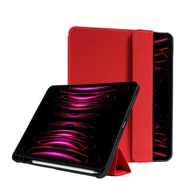 Crong Flexfolio - iPad Pro 11" Case (2022-2021) / Ipad Air 11” M2 (2024) / Ipad Air 10.9” (5-4 Gen.) With Apple Pencil Function (Red)