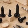 Thread Self-Tapping Flat Pan Screws Carbon Steel Phillips Recessed Truss Screws Furniture Mounting Screw for Sheet Metal Wood