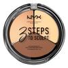 NYX Professional Makeup 3 passaggi per scolpire la tavolozza di scultura del viso 02 Color Light