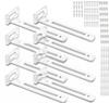 Patented Product. Length: 25cm, Thickness: 3.5mm, Lightweight Type. Shelf Bracket, White, Concealed Shelf Bracket, High Load Capacity, L-shaped Bracke