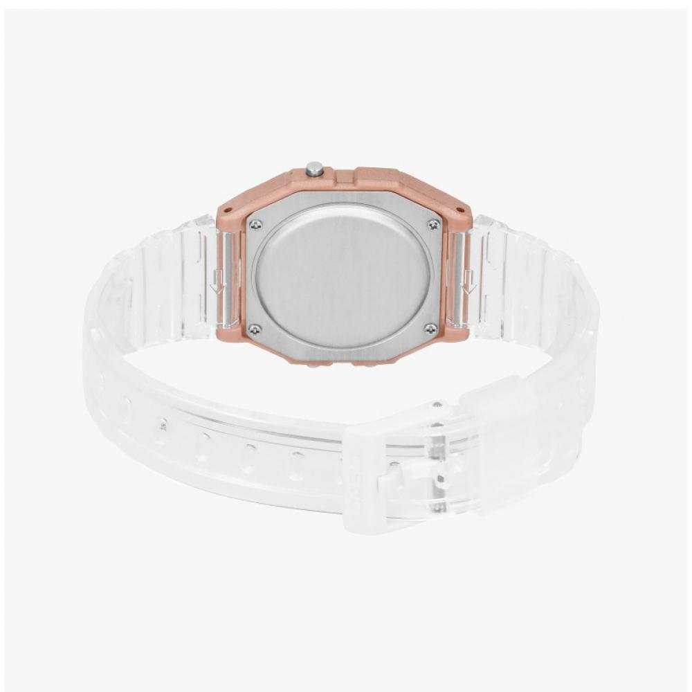 Casio Unisex Digital Square Vintage Retro Transparent Urethane Watch F 91ws 7a3