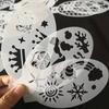 New Face Painting Stencils Templates Professional Body Art Dolphin Deer Butterfly Plastic Makeup Tools
