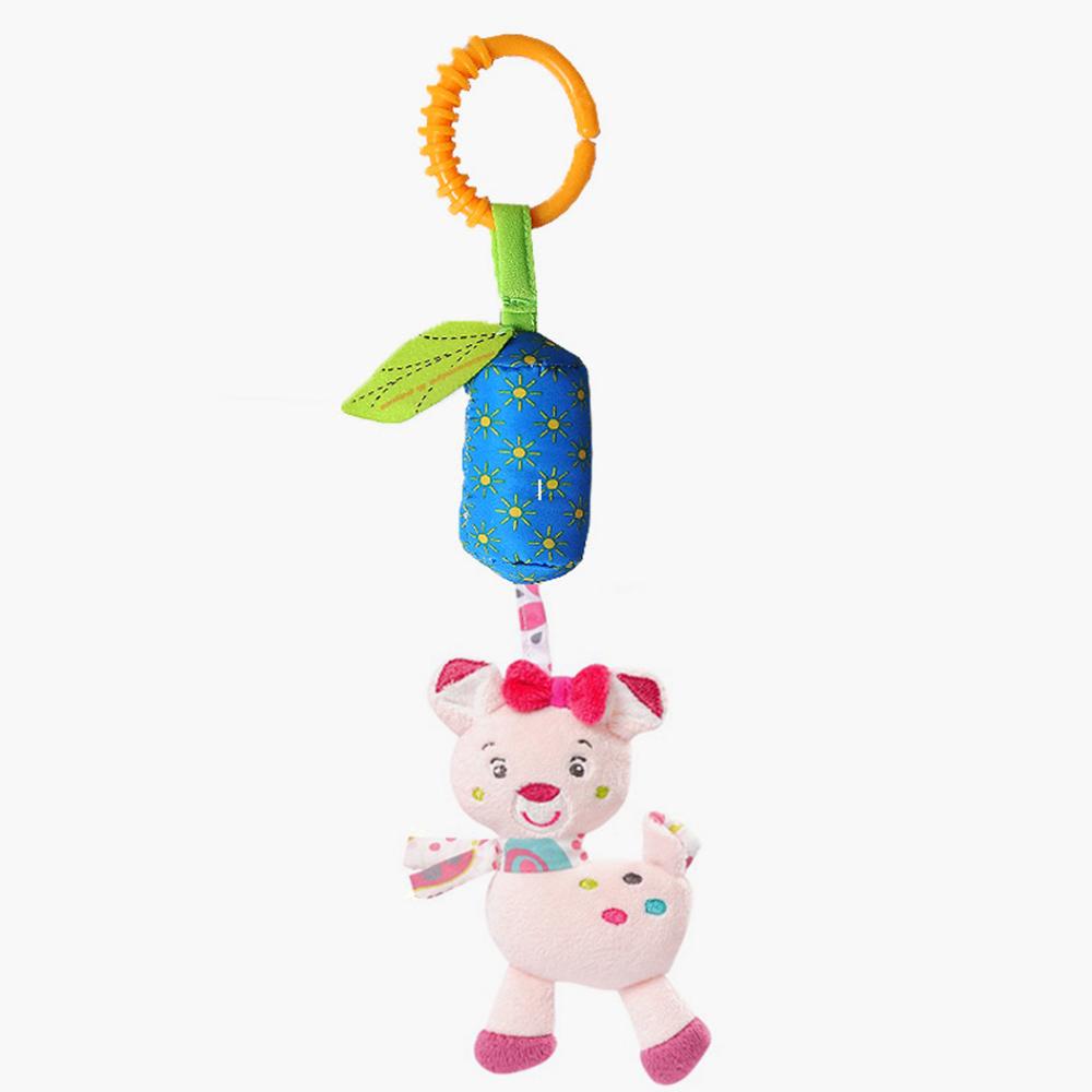 Baby Toys Rattle Educational Toys Teether Infant Plush Baby Toys Crib Car Hanging Rattles Stroller