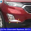 Car Front Bumper Fog Lights Lamps Eyelid Eyebrow Decor Stripes Cover Trim Exterior Accessories For Chevrolet Equinox 2017 -