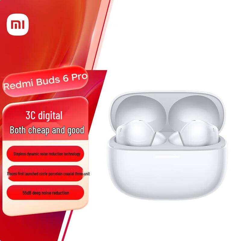 

Xiaomi Redmi Buds 6 Pro True Wireless Noise Cancelling Earbuds