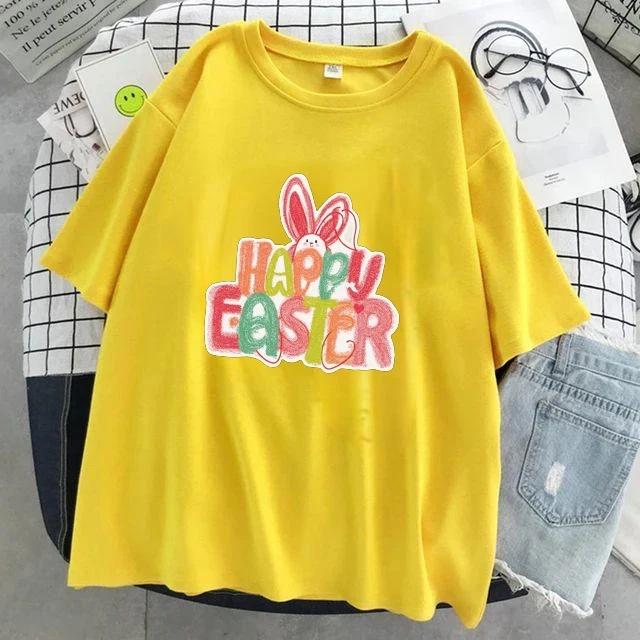 2025 Women's Casual Loose-Fit European & American High Street Printed Short Sleeve T-Shirt Trend Top