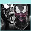 Fun Halloween 3d Venom Full Face Mask Scary Balaclava Eye Masks Cap For Ultimate Costume Appeal