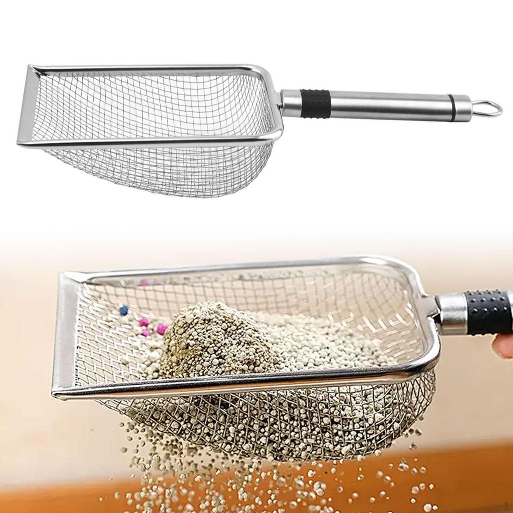 Cat Litter Scooper Kitten Mesh Long Handle Sifting Sand Lifter Easy to Clean