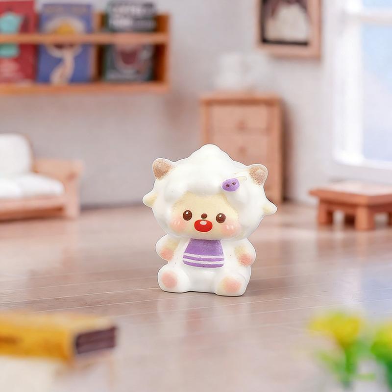 1Pc Miniature Fairy Garden Accessories Cute Sheep Lamb Ornament Figurines Home Garden Dollhouse Terrarium Decor