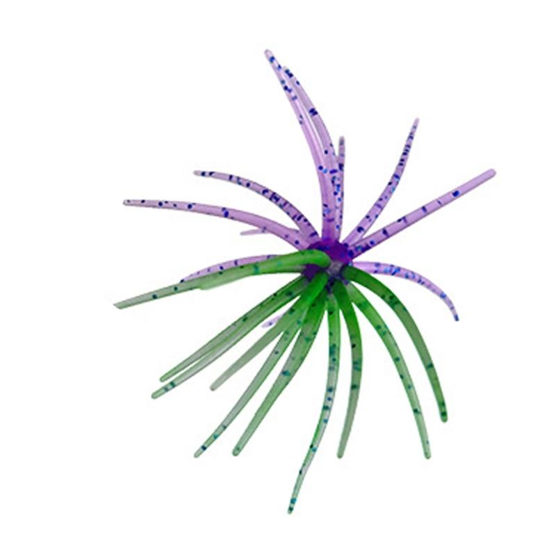 Sea Urchin Baits Lures General Casting Fishing Accessory, Soft Plastic Elastic Body with Flexible Arm Profile, Single Pack for Lake Use