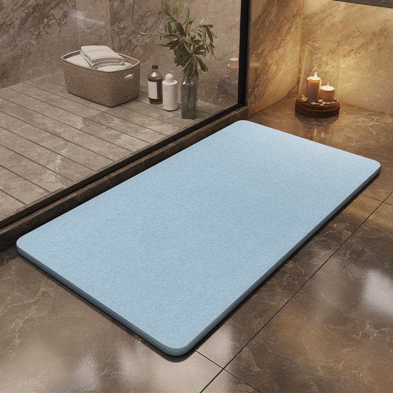 Diatomite foot mat hard mat diatomite hardboard bathroom floor mats bathroom absorbent non-slip mat quick-drying doormats