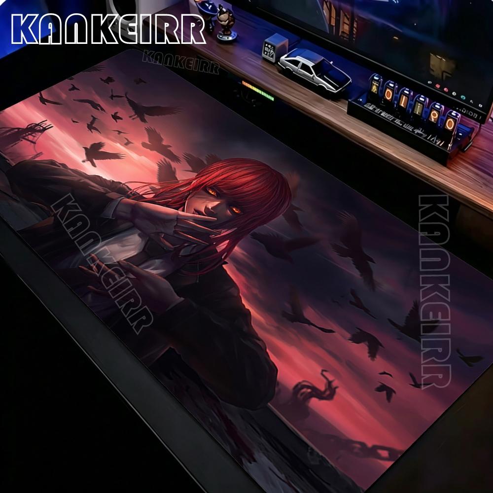 Kawaii Girls Anime Yoru Reze Mousepad Laptop NonSlip Mouse Pad Style Chainsaw Man Deskmat Office Keyboard Hd Print Desk Mat