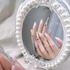 10pcs/set Retro Palace Handmade Armor Wear Nail Finger Sleeves Ancient Style Wear False Nails