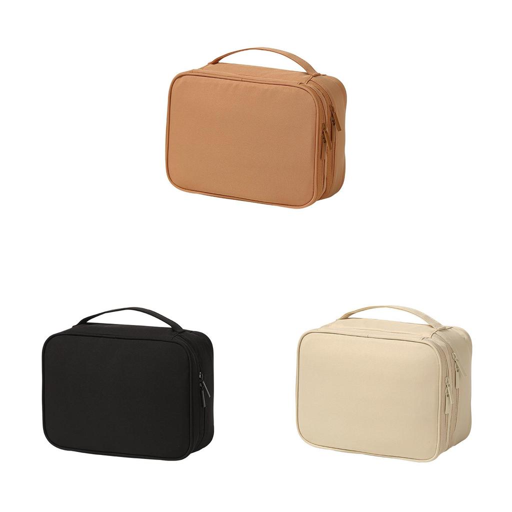 T400 Large Capacity Makeup Bag With Multiple Compartments For Travel And Cosmetic Storage