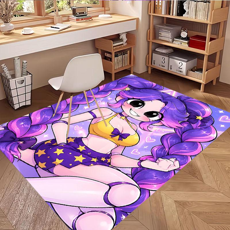 Lily Lovebraids Print Rug, Washable Floor Carpet, For Entryway Dorm Laundry Room Office Study, Home Decor Birthday Christmas Gift