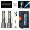 High Power LED Flashlights Camping Torch 5 Light Modes Zoom Light Aluminum Alloys Waterproof Material External 3 AAA Battery