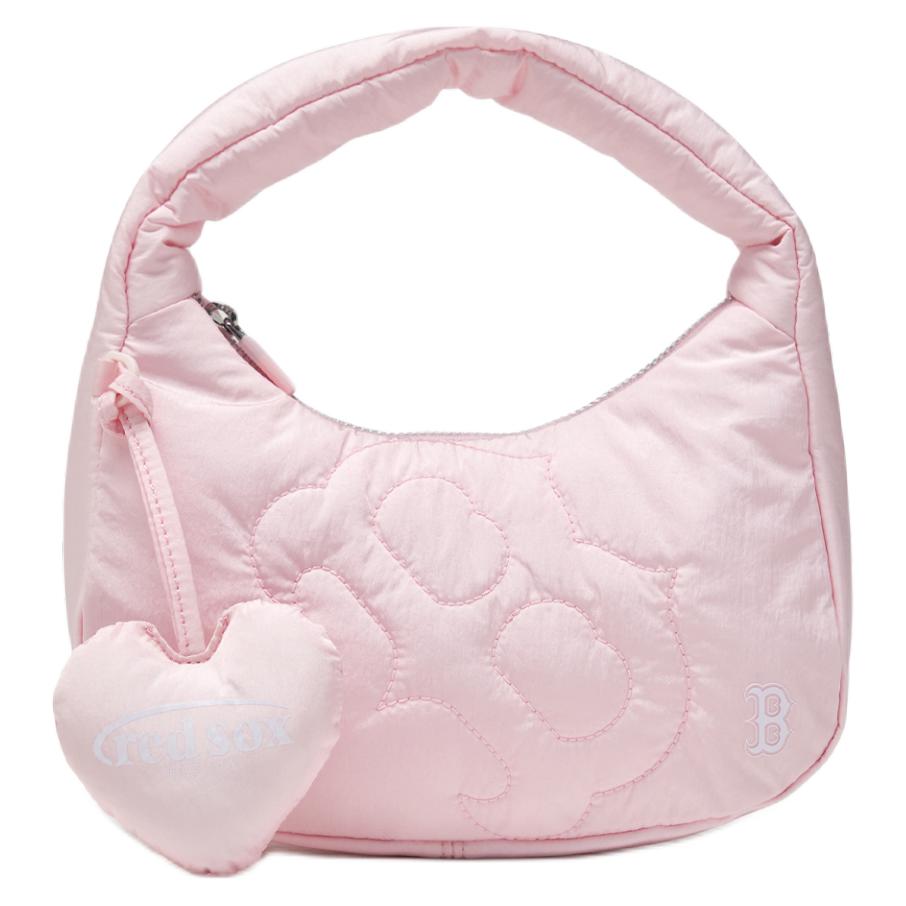 

MLB Basic Boston Red Sox Hobo Cloud Bag With Heart Pendant Women Handbag Pink 3ABQSM16N-43PKL Pink