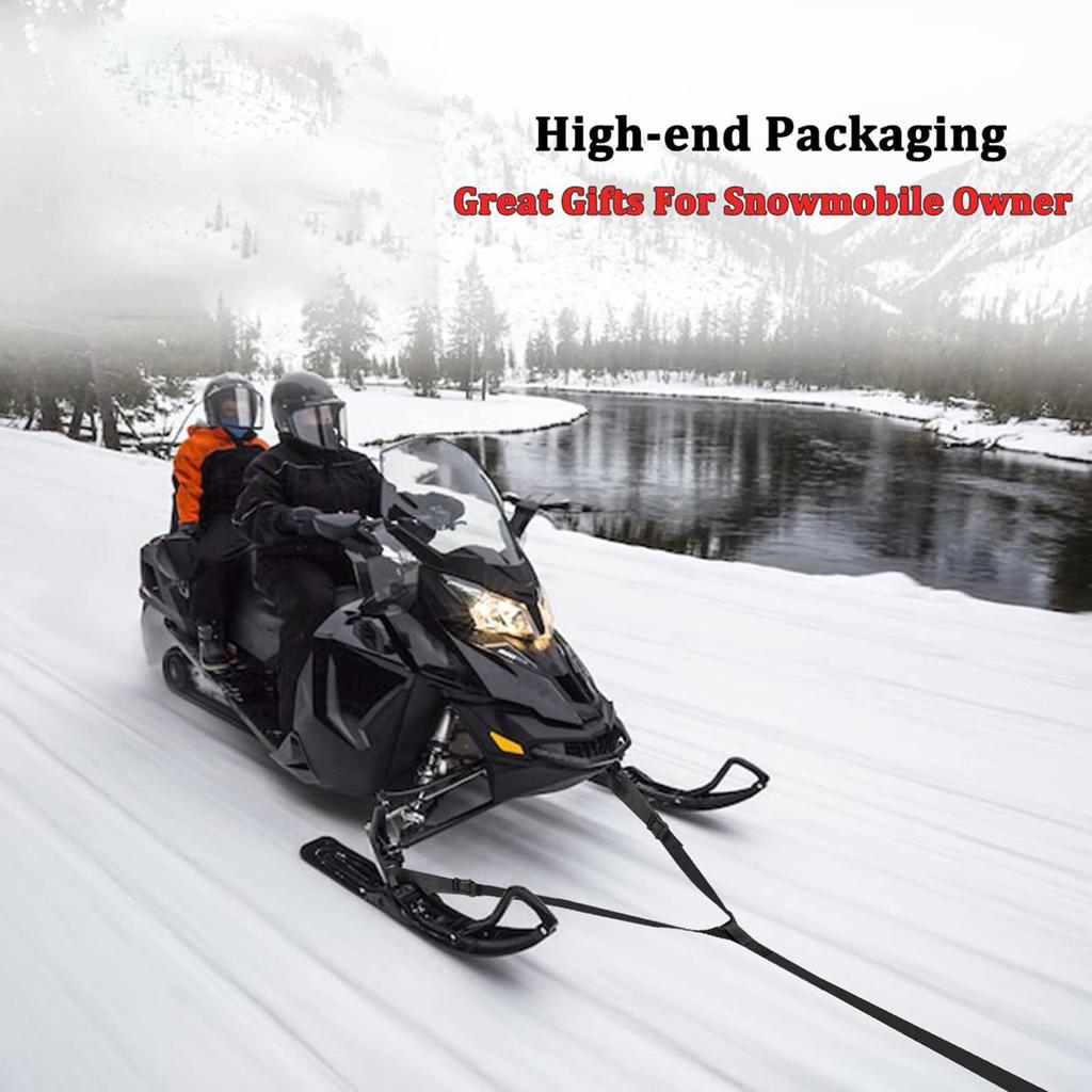 Tow Rope Heavy-Duty Safety Tool With Hook Sled Safety Snowmobile Tow Rope For Winter Off Road Adventures Camping Snowboards