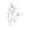 Black wall mount max 25kg 23"-42"" Cabletech